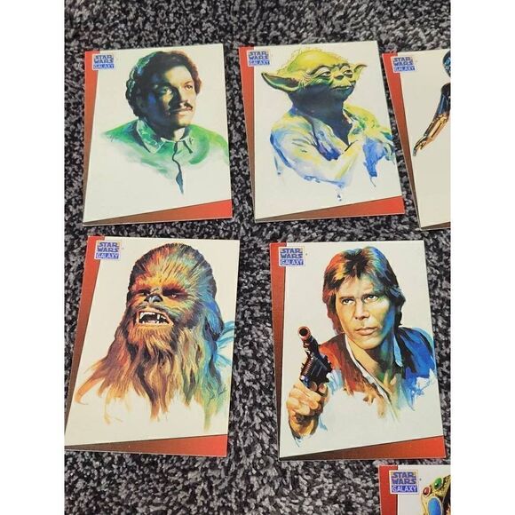 1993 Topps Star Wars Galaxy Trading Card Lot QTY:9 - Picture 2 of 7